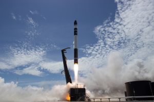 Electron Rocket lifts off from Rocket Lab LC-1 Pad A