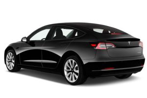 Tesla model 3 angular rear