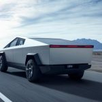 Tesla Cybertruck rear view