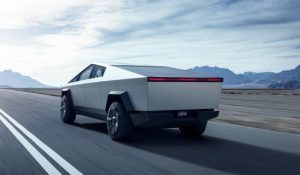 Tesla Cybertruck rear view