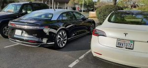 Lucid Air and Tesla Model S side by side